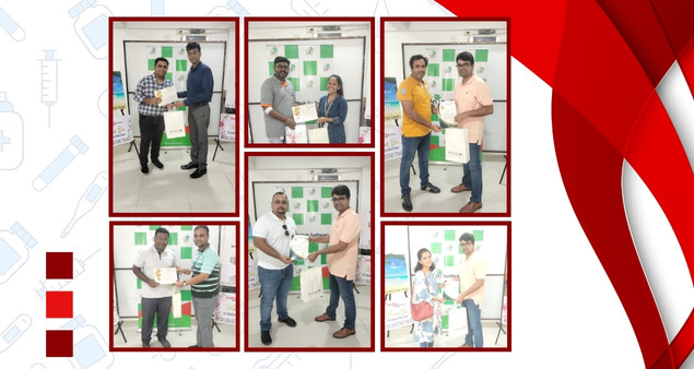 Team participating in Blood Donation Drive 2024 to support health and community welfare