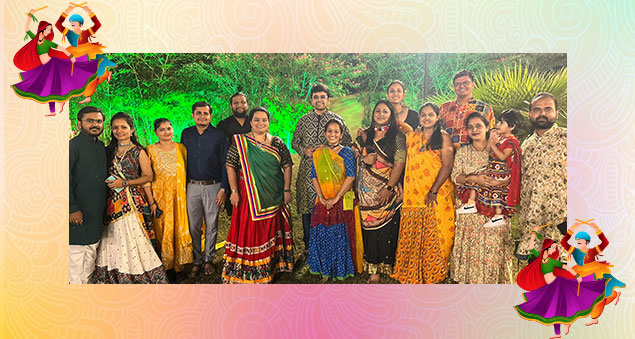 employees enjoying navratri garba and dussehra festivities in 2023